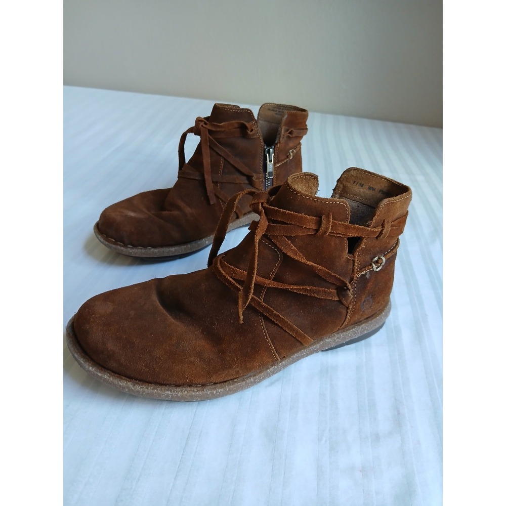 Born Boots Womens 7 Tarklin Leather Boho Suede Tassel Bohemian Comfort
